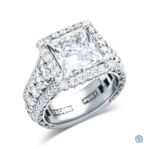 Platinum Tacori Lab-Created 4.00ct Diamond Ring