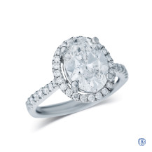 14kt White Gold 2.32ct Lab Created Diamond Engagement Ring