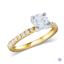 14kt Yellow and White Gold 0.94ct Diamond Ring