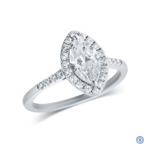 14kt White Gold 1.07ct Marquise Diamond Engagement Ring
