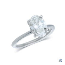 14kt White Gold 2.06ct Lady's Lab Created Diamond Engagement Ring