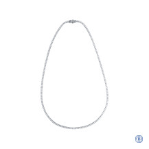 14kt White Gold 7.01ct Lab-Created Lady's Diamond Necklace