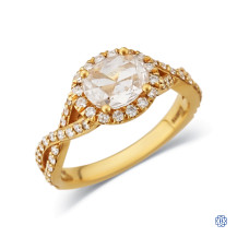18kt Yellow Gold Lady's 0.64ct Maple Leaf Diamond Engagement Ring