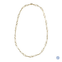 14kt Yellow Gold 5.10mm Tiffany-Style Chain 23''