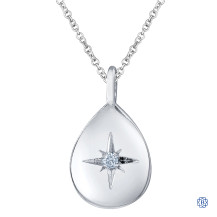Casual Lux Star white gold pendant