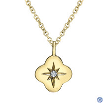 Casual Lux Star yellow gold pendant