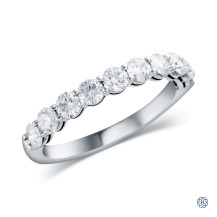 14kt White Gold Lab-Created 1.00ct Diamond Evolution Wedding Band