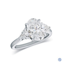 14kt White Gold Lady's Lab-Created 3.05ct Diamond Engagement Ring