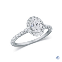14kt White Gold Lady's Lab Created 0.77ct Diamond Engagement Ring