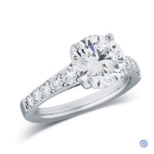 14kt White Gold Lady's Lab Created 3.05ct Diamond Engagement Ring