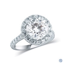 14kt White Gold 3.09ct Lab-Created Lady's Diamond Ring
