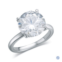 14kt White Gold Lady's Lab-Created 5.03ct Diamond Hidden Halo Engagement Ring