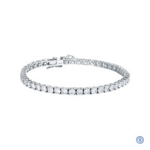 14kt White Gold Lady's 7.70ct Diamond Tennis Bracelet