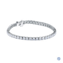 14kt White Gold Lady's 8.88ct Diamond Tennis Bracelet