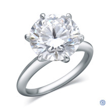 14kt White Gold Lady's Lab-Created 6.07ct Diamond Engagement Ring