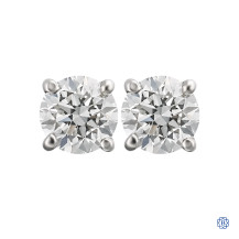 14kt White Gold Lady's Lab-Created 1.02ct Diamond Stud Earrings