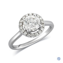 14kt White Gold Lab-Grown 1.02ct Diamond Engagement Ring