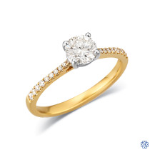 14kt Yellow and White Gold Lady's 0.60ct Diamond Engagement Ring