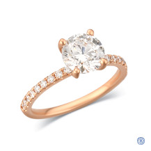 14kt Rose Gold Lady's Lab-Created 1.50ct Diamond Engagement RIng