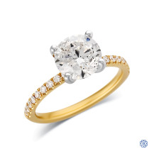 14kt Yellow and White Gold Lady's 2.21ct Diamond Engagement Ring