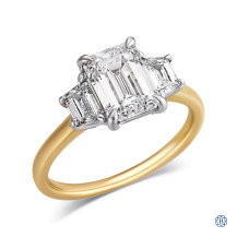 14kt Yellow and White Gold Lady's Lab-Grown 2.04ct Diamond Engagement Ring