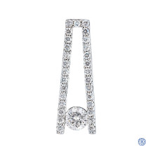14kt White Gold Lady's 0.30ct Diamond Pendant