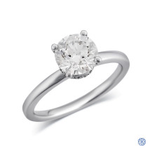 14kt White Gold Lab-Grown 1.38ct Diamond Engagement Ring