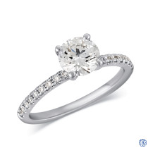 14kt White Gold Lab-Grown 1.01ct Diamond Engagement Ring