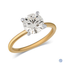 14kt Yellow and White Gold Lab-Grown 1.62ct Diamond Engagement Ring