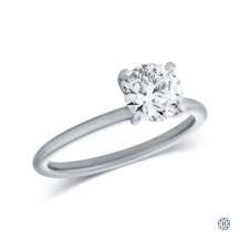 14kt White Gold Lady's 1.00ct Lab-Created Diamond Engagement Ring
