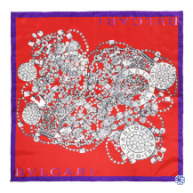 Bulgari Diamond Jewellery Silk Scarf