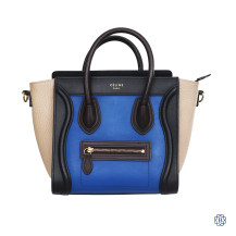 Celine Colourblock Nano Luggage Tote