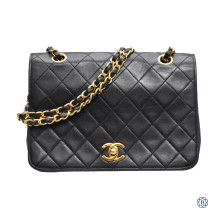 Chanel Black Leather Single Flap