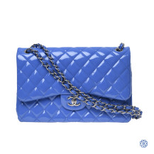 Chanel Patent Jumbo Double Flap Handbag