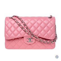 Chanel Pink Jumbo Double Flap Handbag
