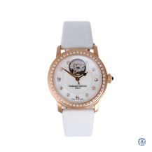 Frederique Constant "Heart Beat" Ladies Watch with Interchangeable black/white band