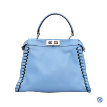 Fendi Peekaboo Medium Whipstitch Leather Bag