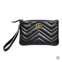 Gucci Black Marmont wristlet