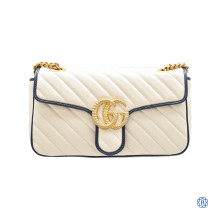 Gucci Marmont cream/navy bag