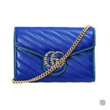 Gucci Marmont Flap Leather Cossbody Bag 