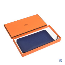 Hermès Silk'In Classique Epsom Leather Long Wallet