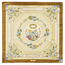 Hermès Jeux de Paille Silk Scarf by Francoise De La Perriere