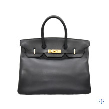 Hermès Indigo Epsom Birkin 35 Handbag 