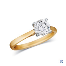 14kt Yellow and White Gold Lab-Created 1.02ct Diamond Engagement Ring