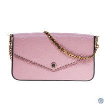 Louis Vuitton Monogram Pink Leather Felicie Pochette