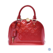 Louis Vuitton Vernis Alma BB Handbag with Strap