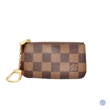 Louis Vuitton Key Pouch Brown Damier Ebene