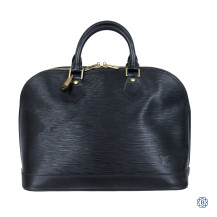 Louis Vuitton Black Epi Alma MM