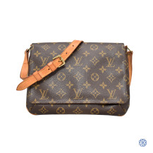 Lous Vuitton Monogram Mussette Tango Shoulder Bag