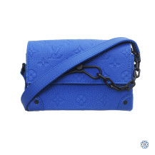 Louis Vuitton Steamer Wearable Wallet in Empreinte Blue Leather